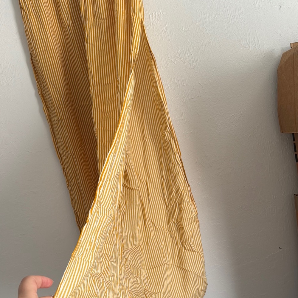 Yellow Striped Women's Pants and top set - Picture 3 of 4